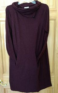 🦃SOLD🦃Cowl Neck Athleisure Dress w/ Front Pocket